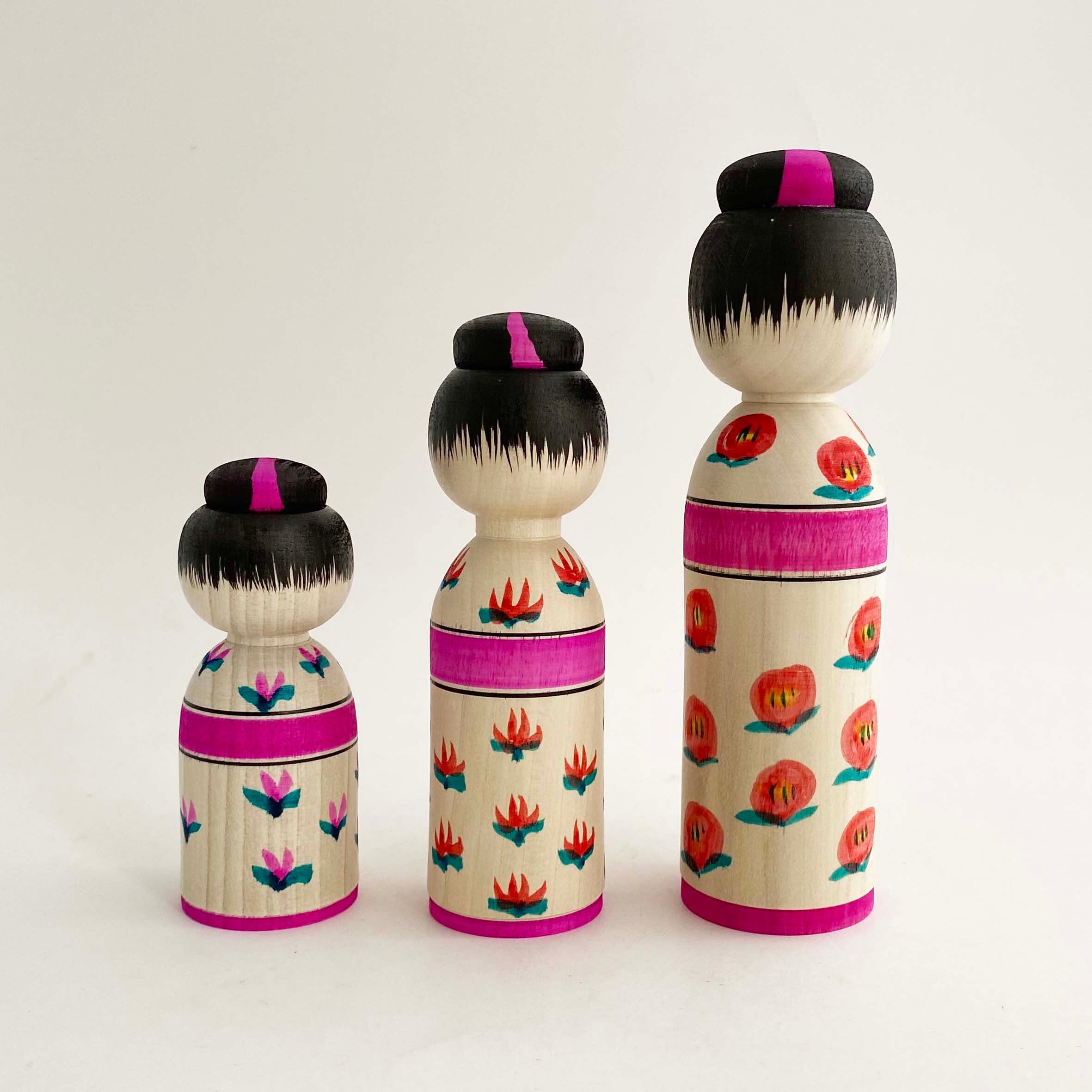 蔦作蔵復刻 三姉妹セット(鎌田孝志&美奈枝工人 / コケーシカ別注・限定品)