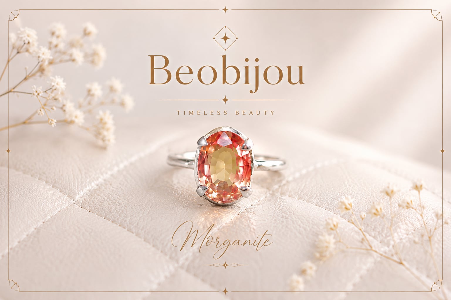 ☆ 新作 ☆『Morganite』☆世界でひとつの天然石リングsilver925 ☆ 新作 ☆『Morganite』☆の世界でひとつの天然石リングsilver925