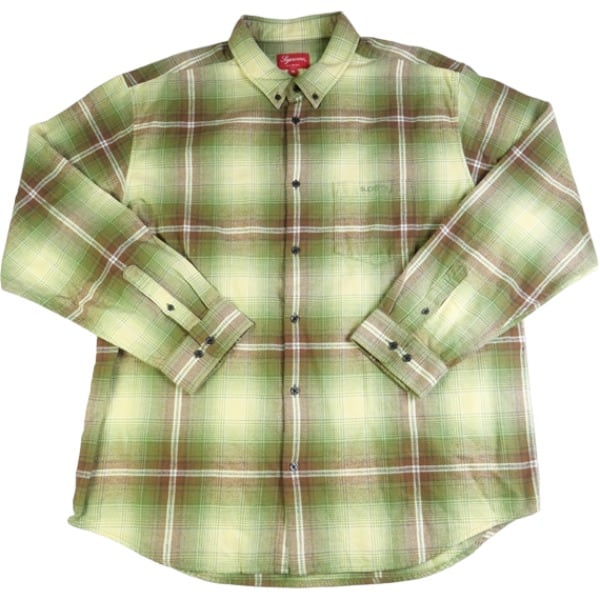 Supreme Tartan Flannel Shirt Green XL