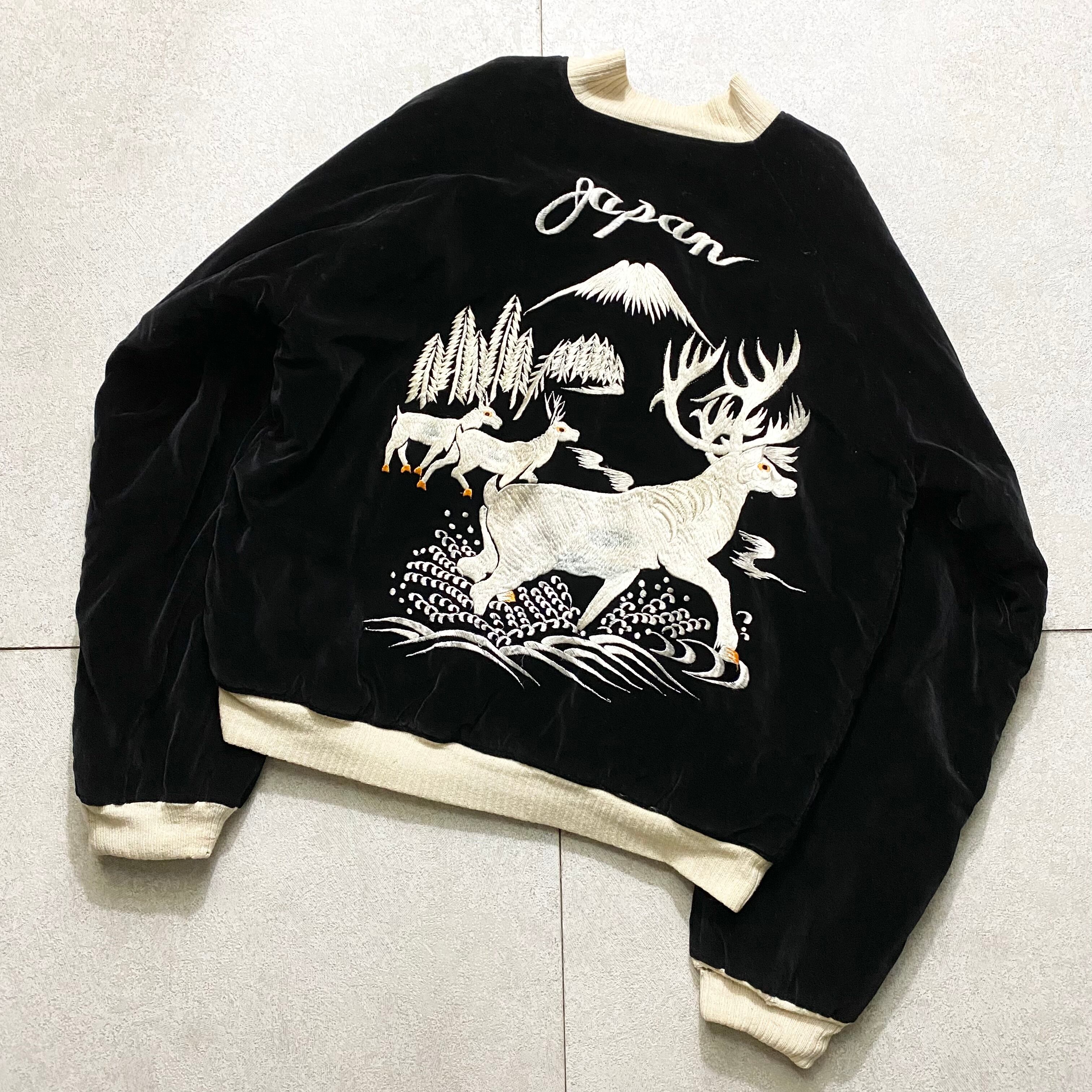 vintage 1950's velour souvenir jacket “japan” | NOIR ONLINE vintage 1950's velour souvenir jacket “japan” | NOIR ONLINE