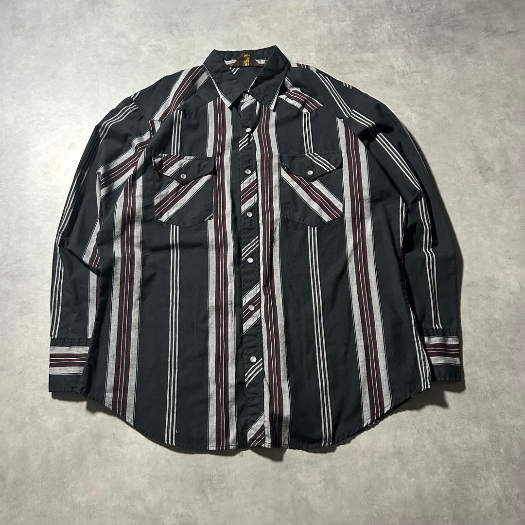 Vintage Snap Button Western Shirt