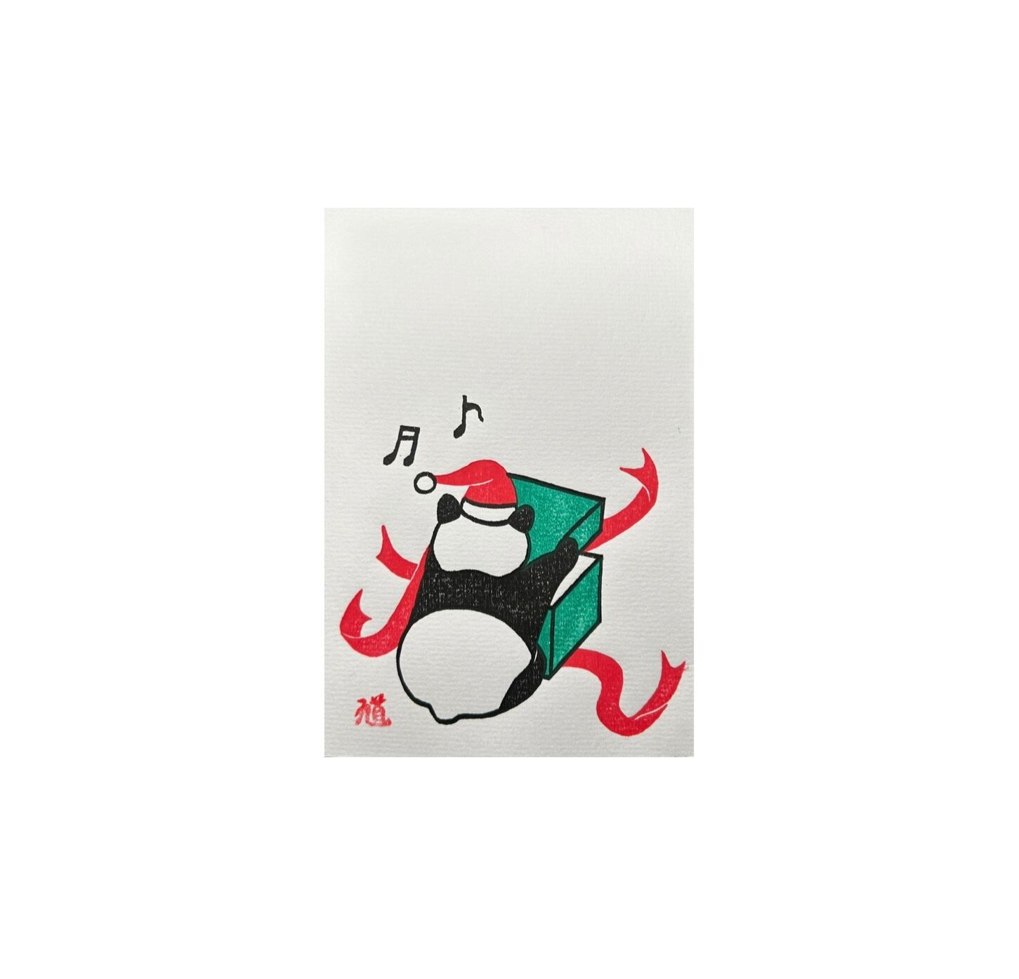 哀愁パンダ —クリスマスVer.— 【 ポストカード 】