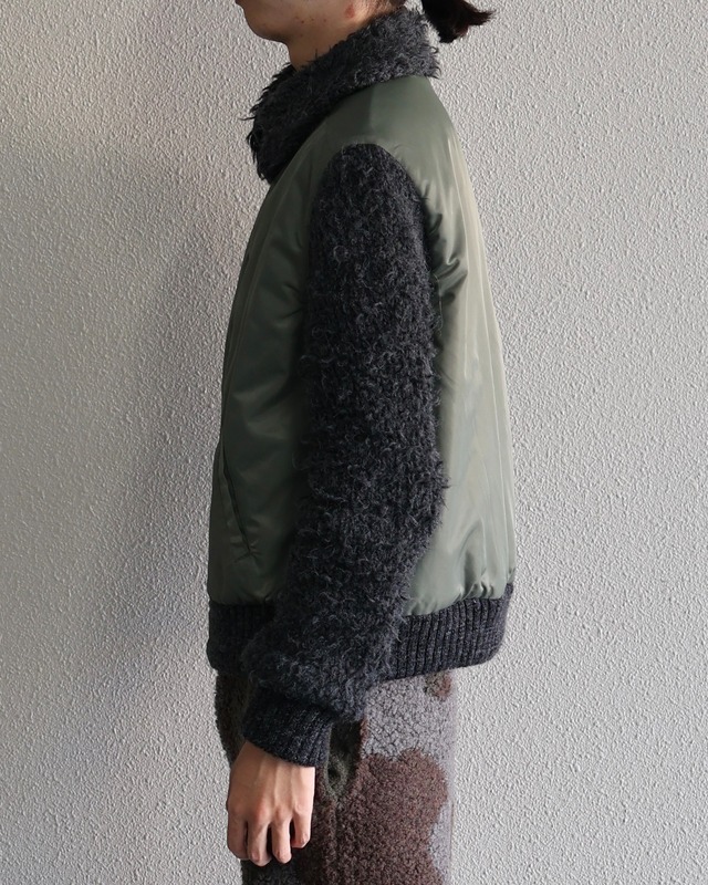 Oscar Ouyang AW25/Green bomber jacket
