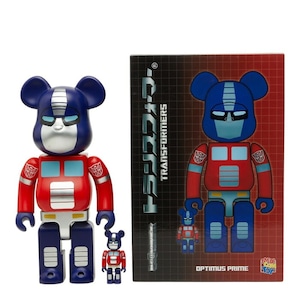 メディコムトイ ベアブリック 100%＆400％ TRANSFORMERS OPTIMUS PRIME フィギュア おもちゃ 置物 マルチカラー メンズ MEDICOM TOY 【中古】
