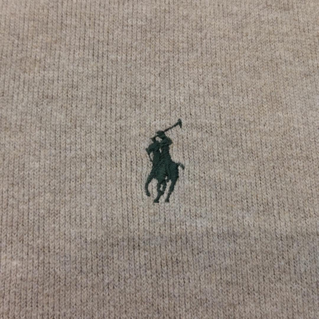 ポロバイ ラルフローレン ハーフジップニット 刺繍 ベージュ緑 ポロバイ ラルフローレン ハーフジップニット 刺繍 ベージュ緑