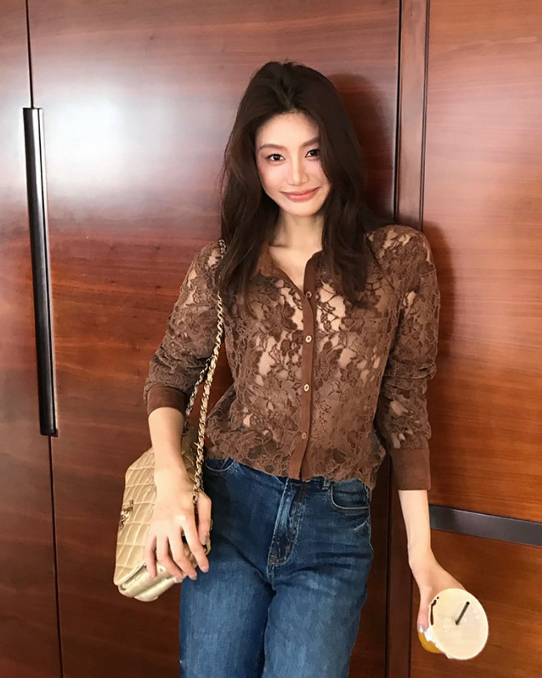 総レースカットシャツ A25206