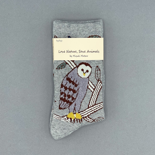 【松尾ミユキ】SOCKS BARN OWL メンフクロウ ソックス