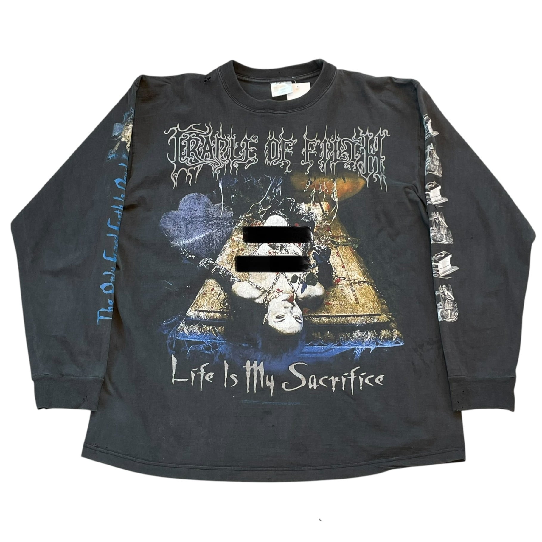 Special !!! 1998?s CRADLE OF FILTH "Life Is My Sacrifice" L/S T-shirt