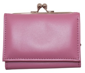 Elegant 三つ折り財布 がま口 小さい (パープル) レディース 工房 手作り 日本製 エコパッケージ MX-0020-184