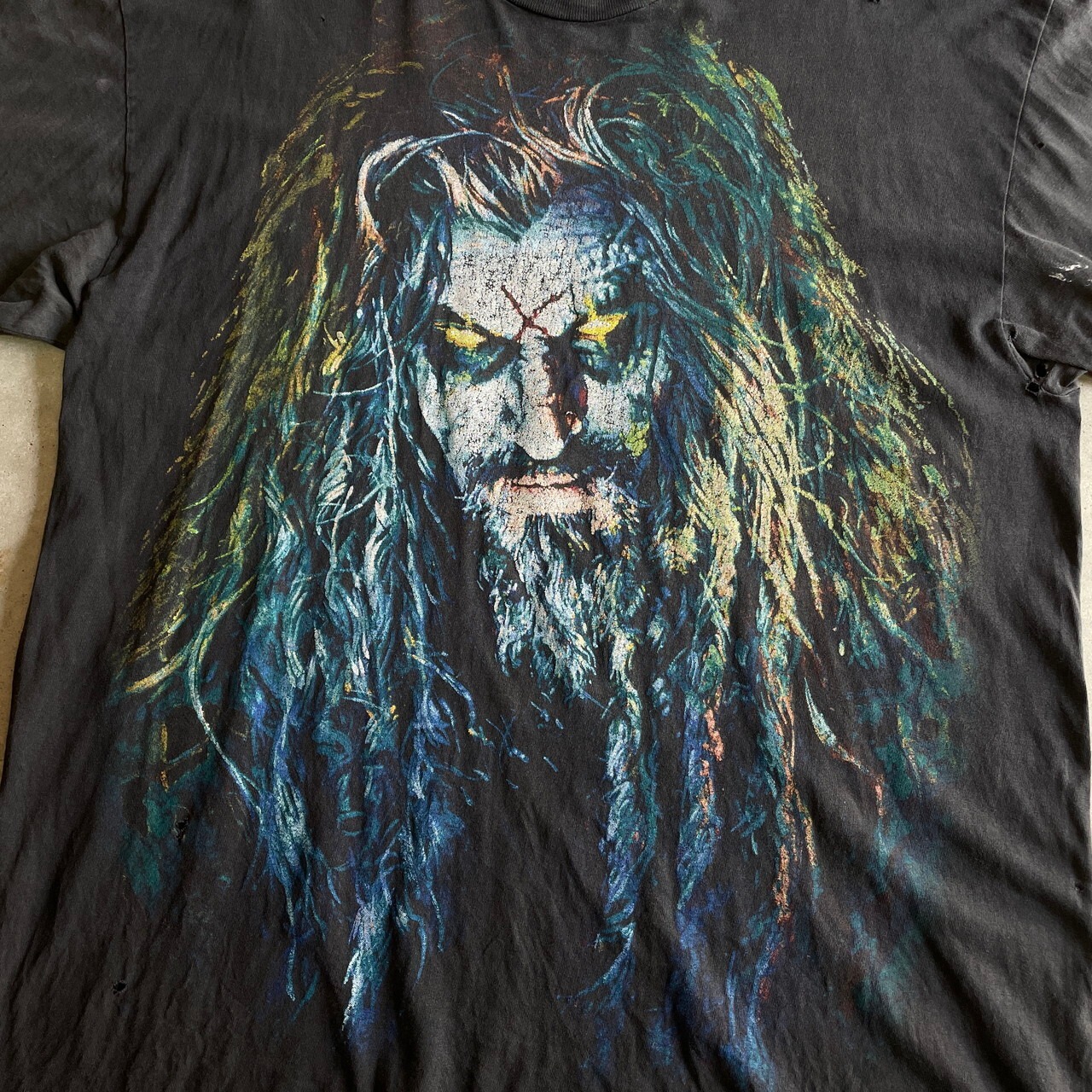 90年代 ROB ZOMBIE ロブゾンビ 両面プリント バンドTシャツ メンズXL 