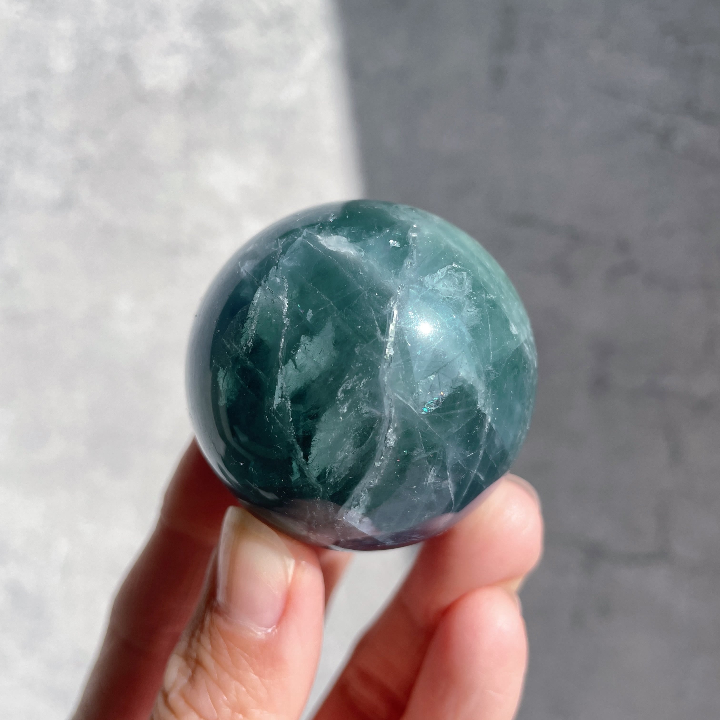 グリーンフローライト スフィア（丸玉）15◇Green Fluorite sphere
