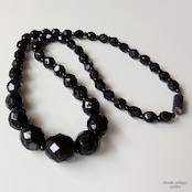 アンティーク フレンチジェット ネックレス