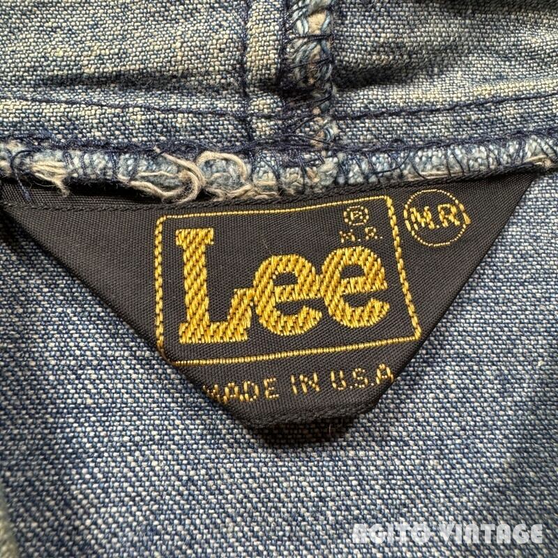 70's Lee リー ジップアップデニムパーカー ライトオンスデニム TALON