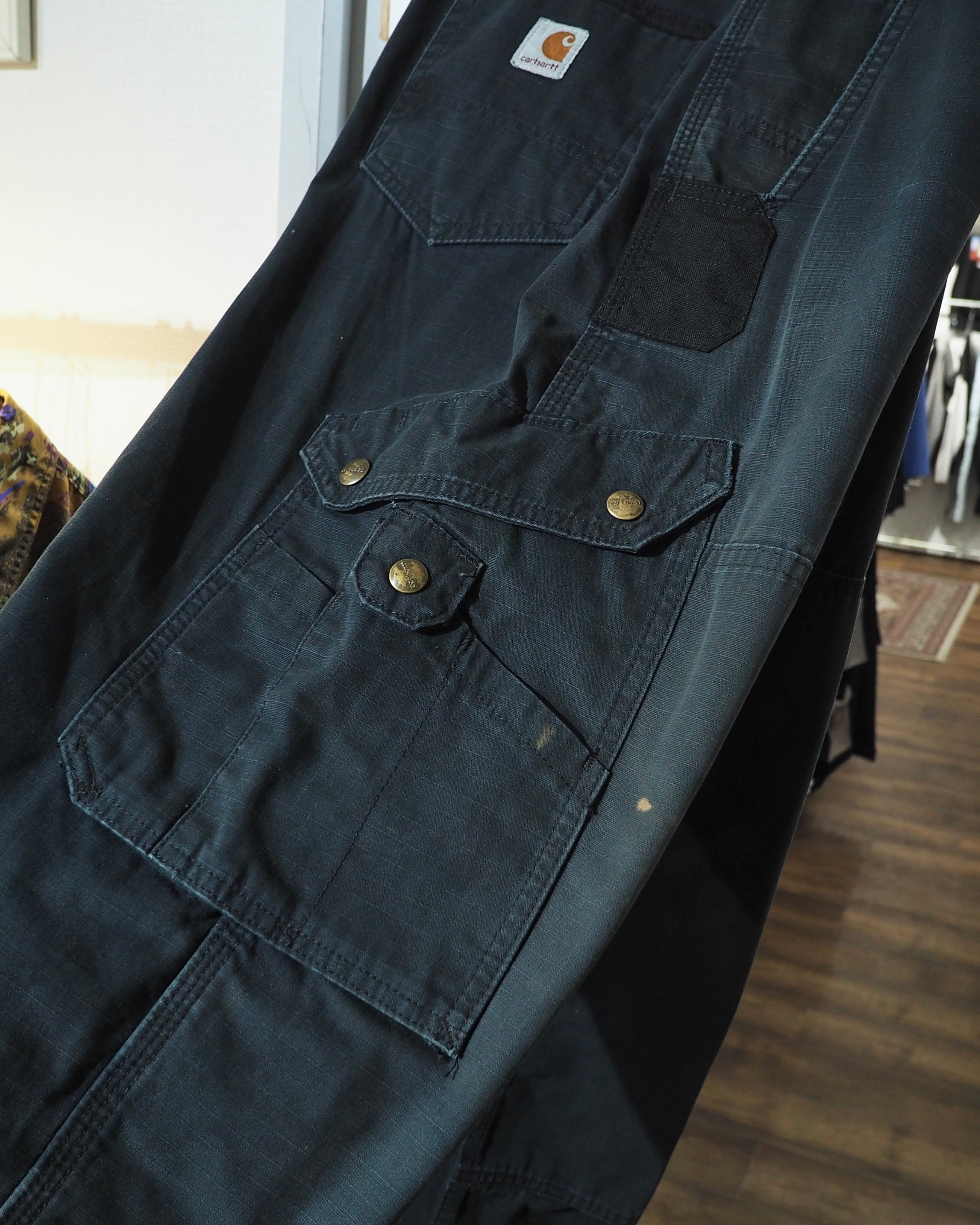 ” Carhartt - 襤褸 ” Beautiful Fade Aging × Damage vintage wide Painter pants