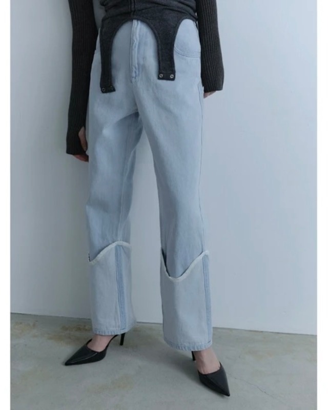 【新作アイテム送料無料】 layered leg cover denim