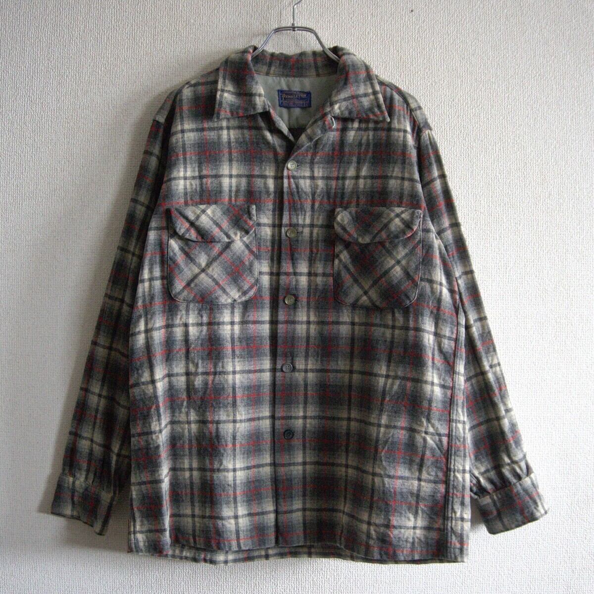 50s PENDLETON Wool Board Shirt / vintage ビンテージ ペンドルトン