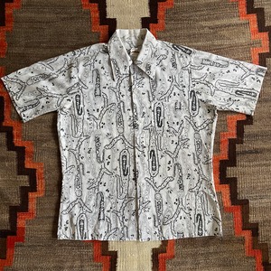 1970s Arrow Weekenders S/S 総柄 Shirt L位 F669