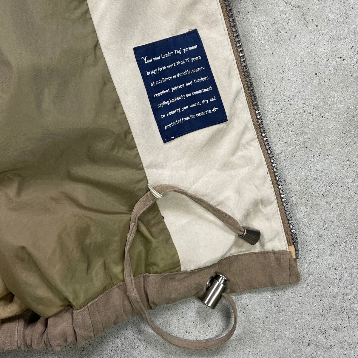 90年代 LONDON FOG ロンドンフォグ フェイクスエード フーデッド