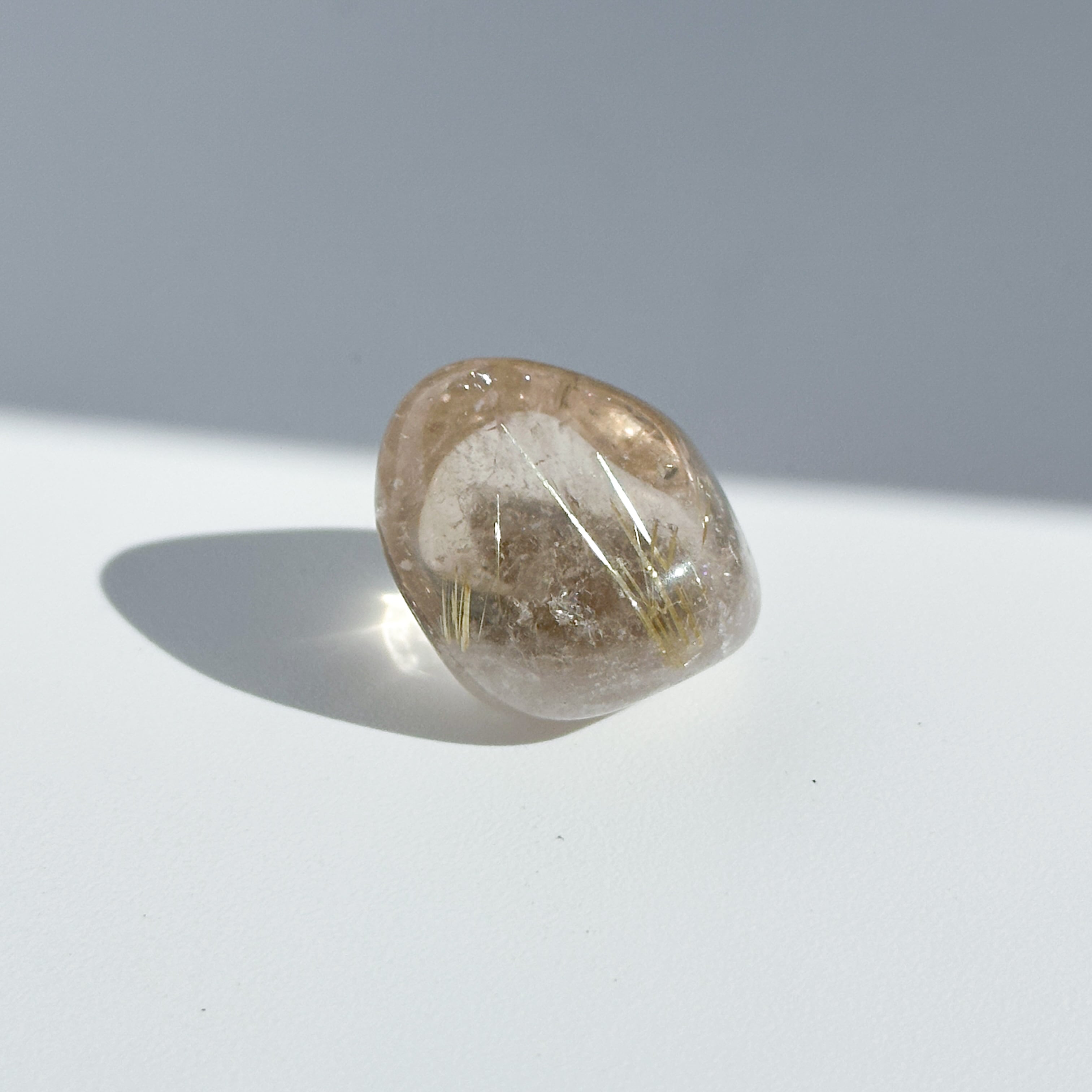 ルチルインクォーツ タンブル 81◇ Rutile in Quartz◇天然石・鉱物・パワーストーン
