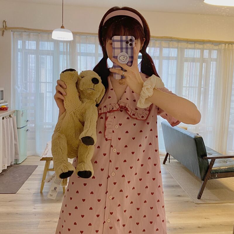 サマースタイルプリントルーズ 大人ガーリー スウィート キュート カジュアル 夏物 萌量不足38544683718