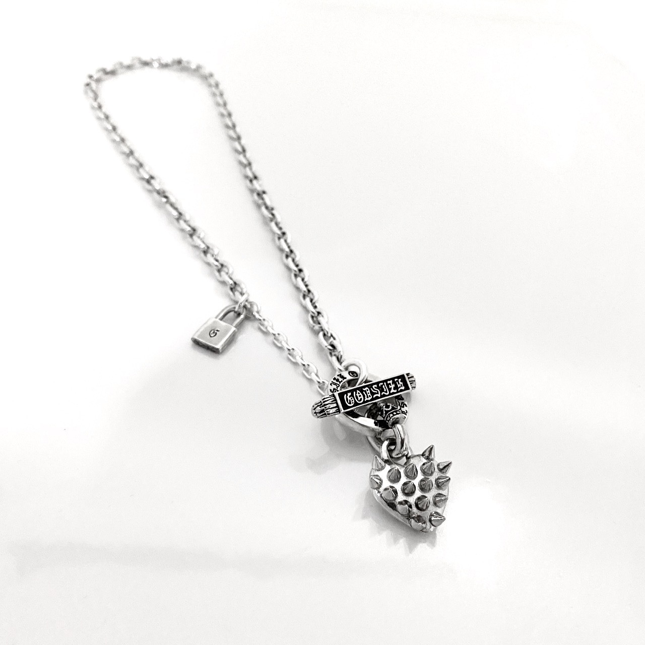 SPIKE:HEART NECKLACE T-BAR / スパイクハートTバーネックレス