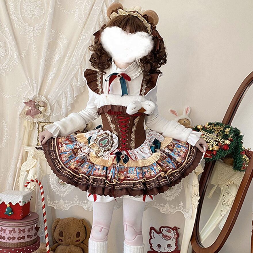 甘ロリ カラフルJSK ふわふわ ステージ衣装向け｜WithU | ゴスロリ通販