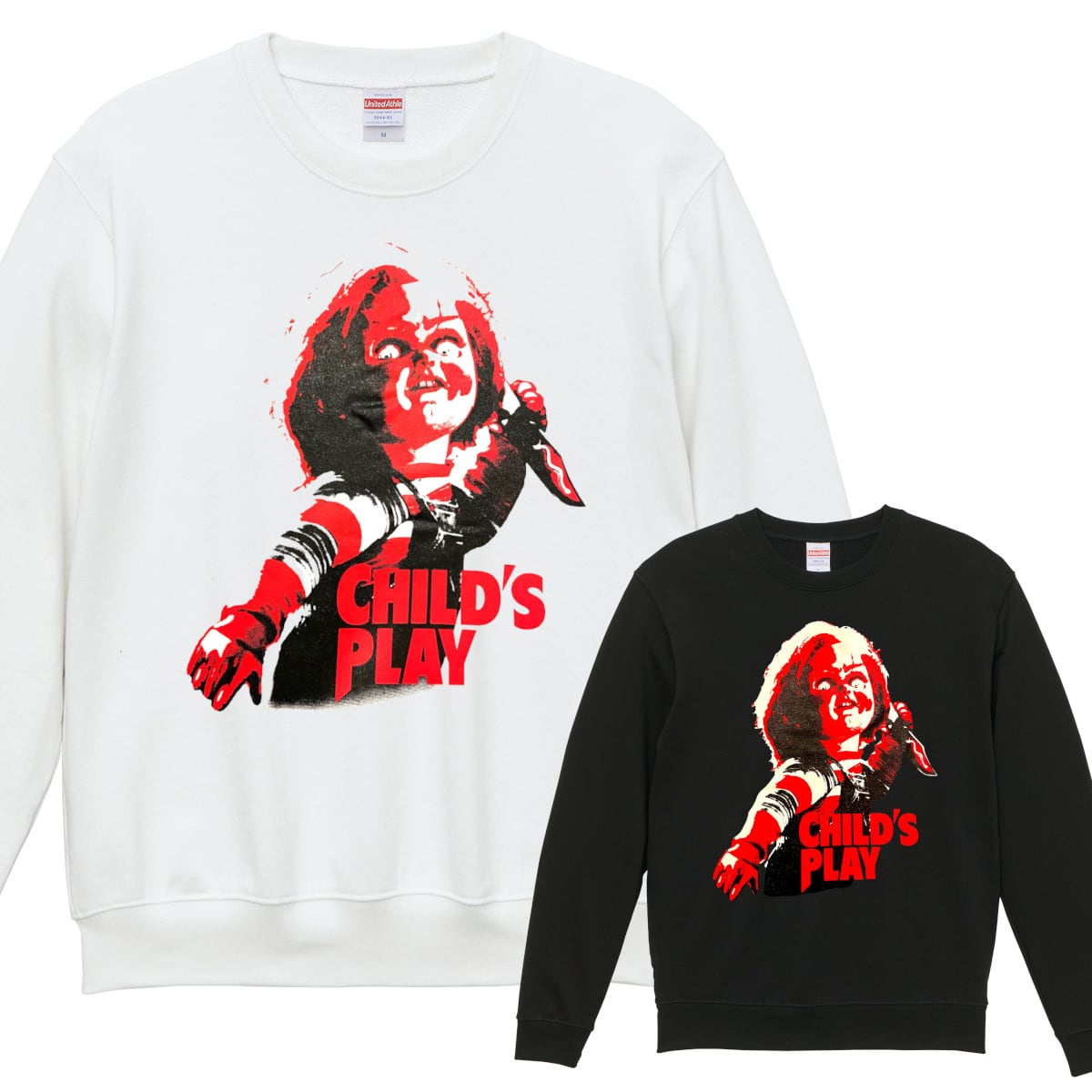 チャッキー Chucky 裏パイル トレーナー 長袖 白 黒 ロック