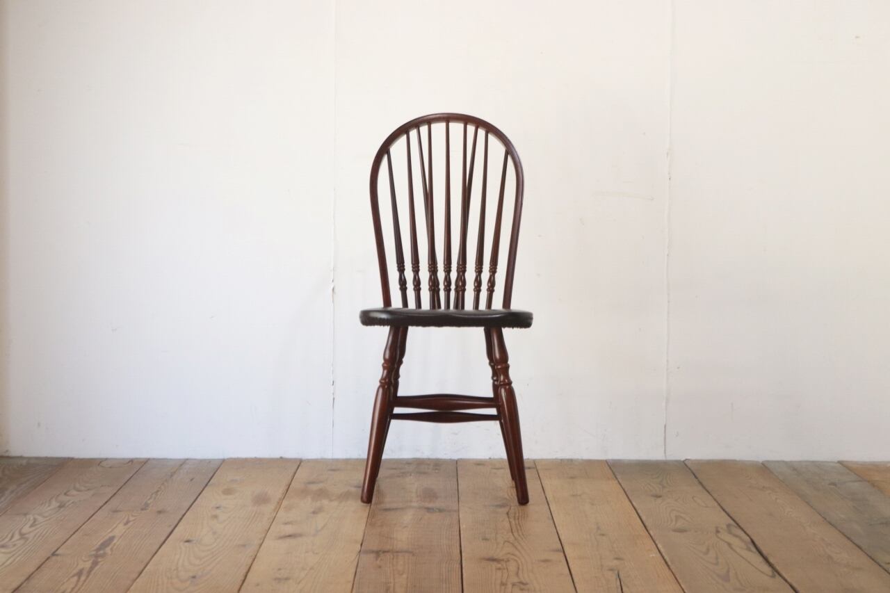 在庫2脚 秋田木工 ダイニングチェア ウィンザーチェア 椅子 挽き物 曲