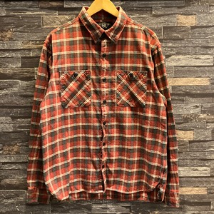 RRL FLANNEL CHECK SHIRT RED