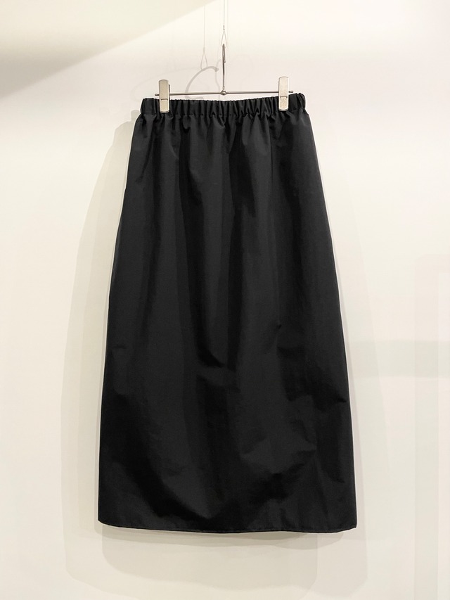 T/f F6 water repellent nylon taffeta over skirt - black