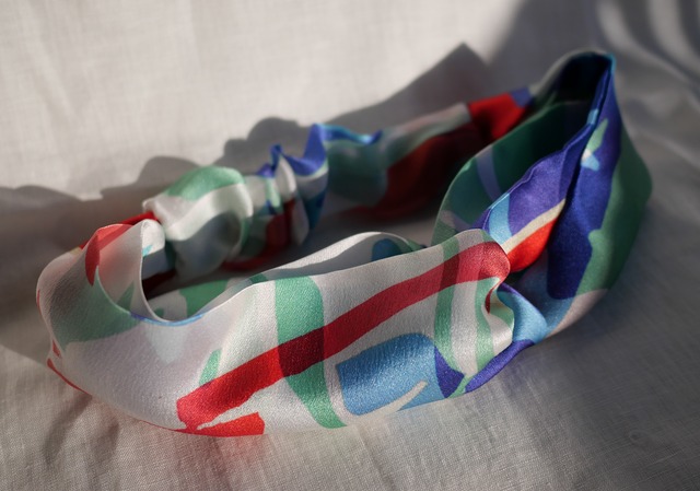 silk cross turban .no3