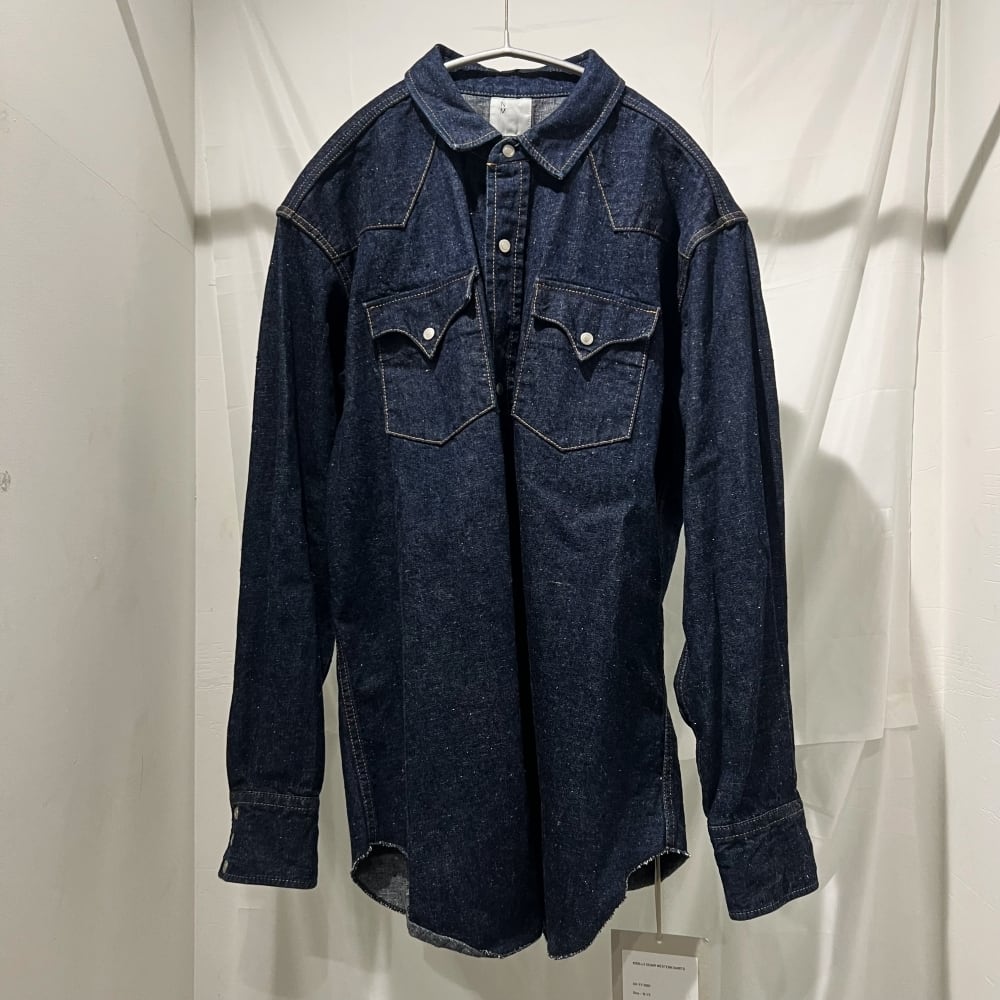 New Manual ニューマニュアル #005 LV DENIM WESTERN SHIRTS SIZE 16 1  