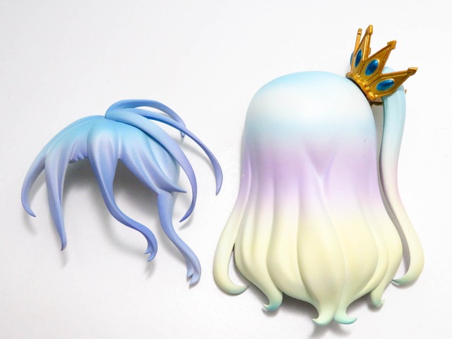 【SALE】（A−ランク）【653】 白 髪パーツ ロング　ねんどろいど