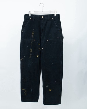 "Carhartt" good paint double knee duck trousers (size:32×30)