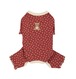 予約【Sallys】Vintage bear onesie (Moody Wine)