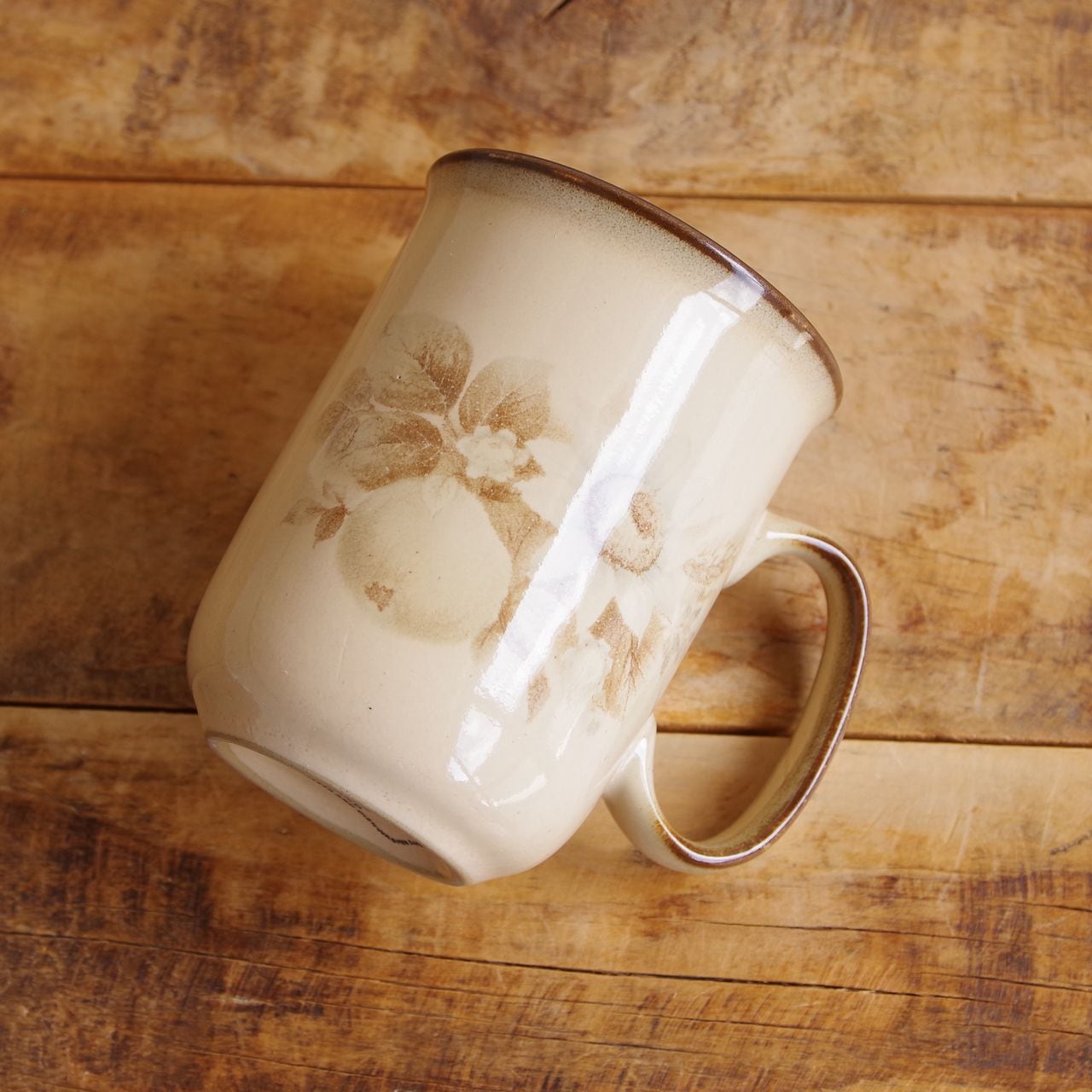 デンビー メモリーズ ブラウン 花柄 マグカップ コーヒーカップ DENBY