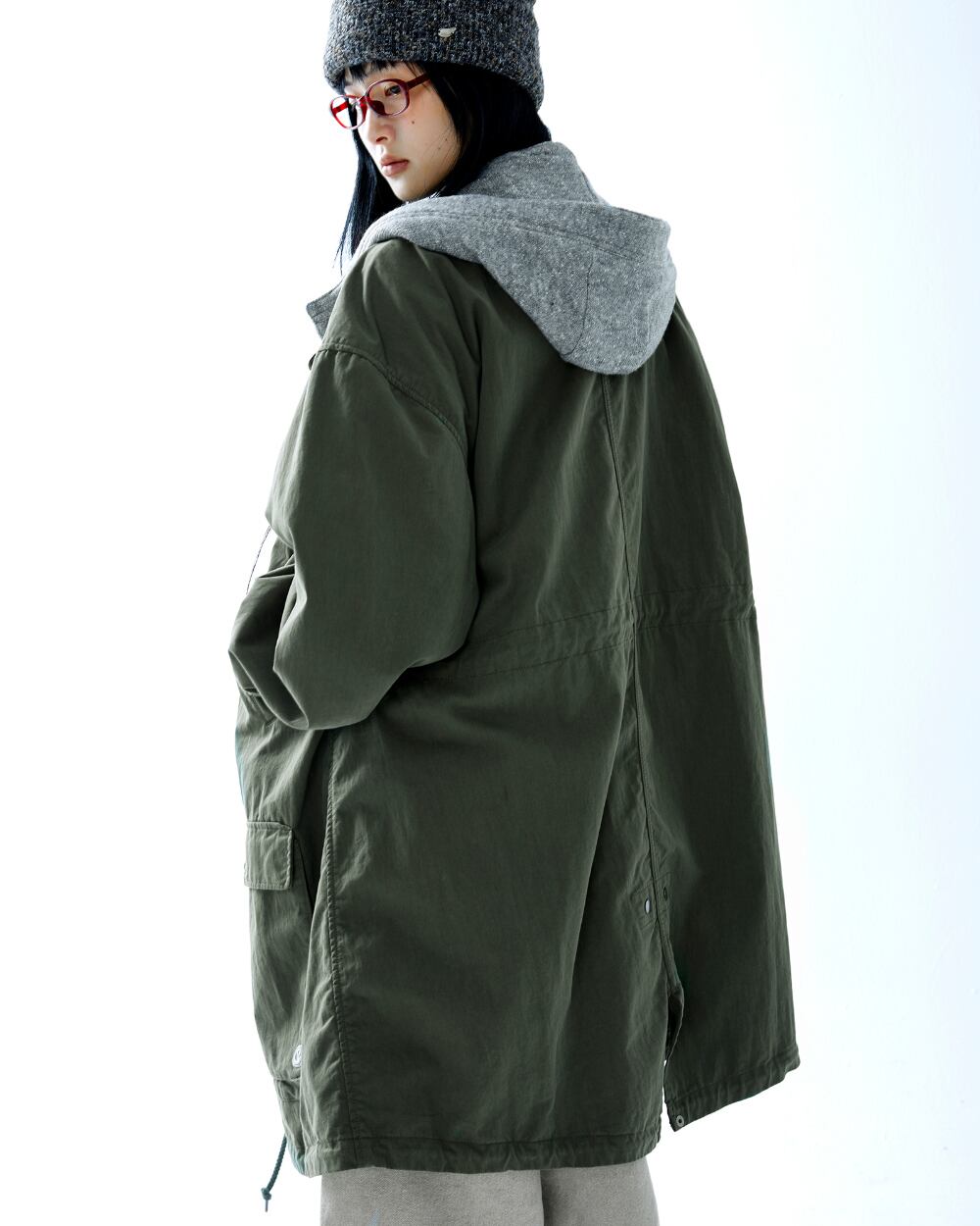 COYSEIO] WASHED MILITARY JACKET MUD KHAKI 正規品 韓国ブランド 韓国