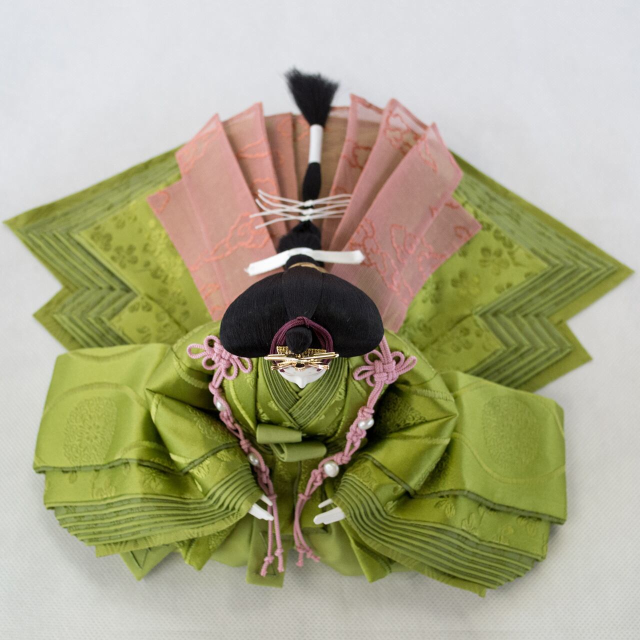 人形作家「清水久遊」作   無垢・緑(正絹)