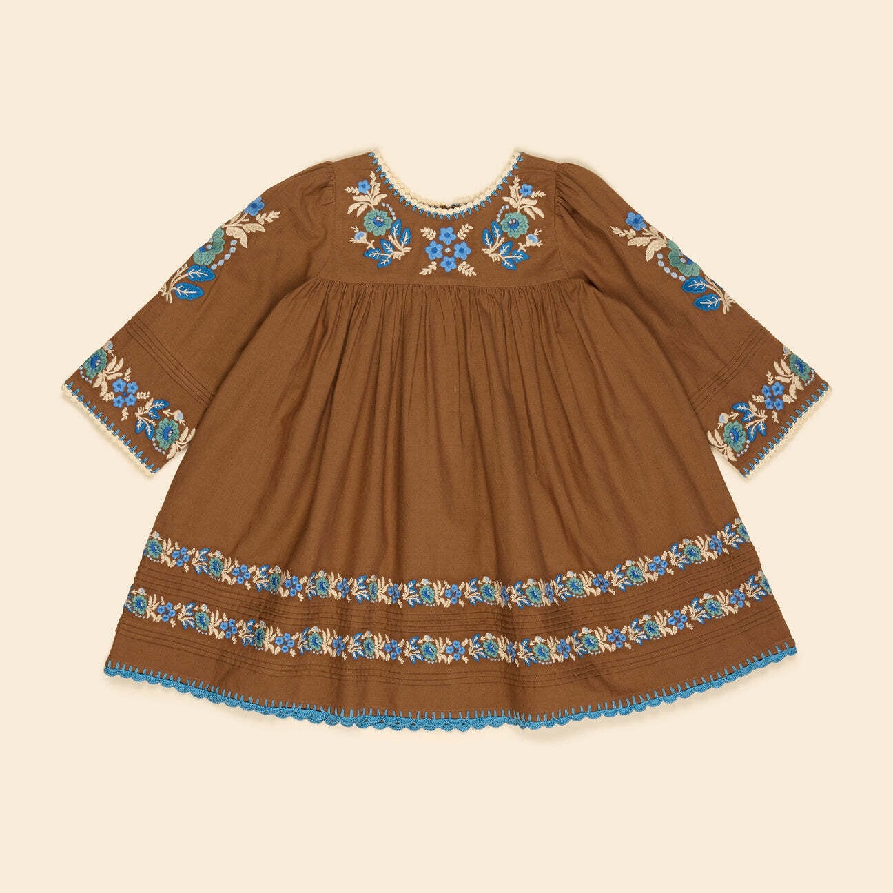 残り僅か【APOLINA】26 FW Stevie LS Dress - Chocolate