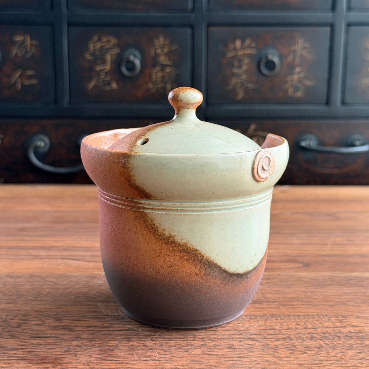 一心灰釉 天ろ急須 容量：230ml 土平栄一 一心陶房（常滑焼） | にっ