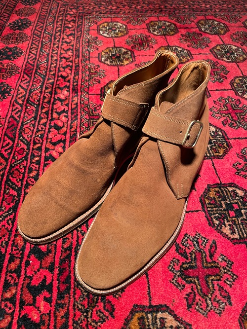 .POULSEN SKONE NEW LINGWOOD SUEDE LEATHER CHUKKA BOOTS/ポールセンスコーンニューリングウッドスウェードレザーチャッカブーツ(Lloyd FootwearかCrockett&Jonesのペア) 2000000018683