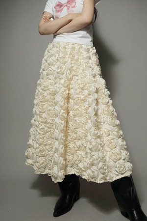 ROSE SKIRT (IVORY) 2405-82-22