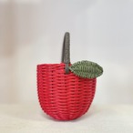 リンゴのカゴ(持ち手あり)
