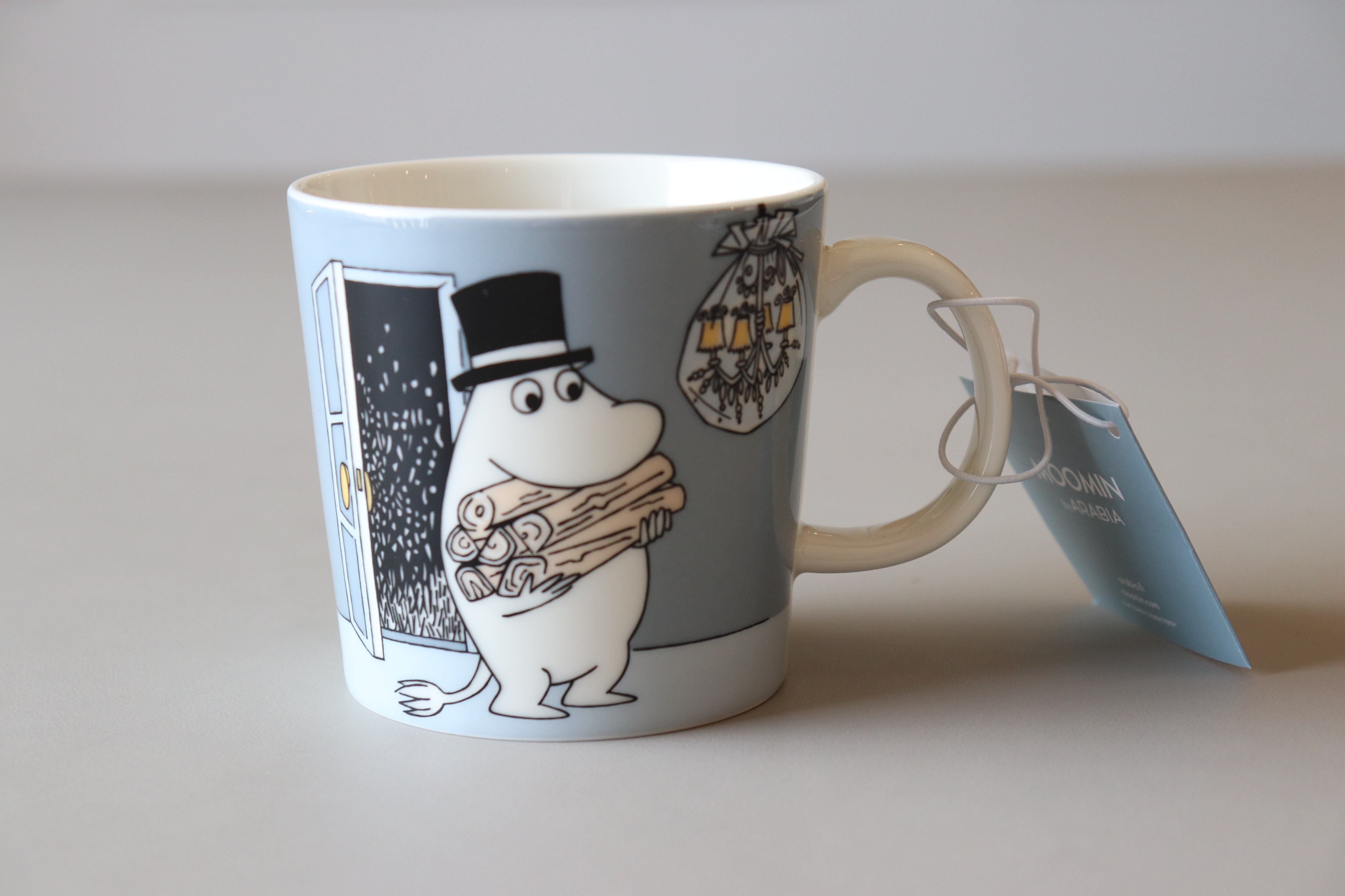 ARABIA ムーミンクラシック 0.3L マグ ムーミンパパ グレー