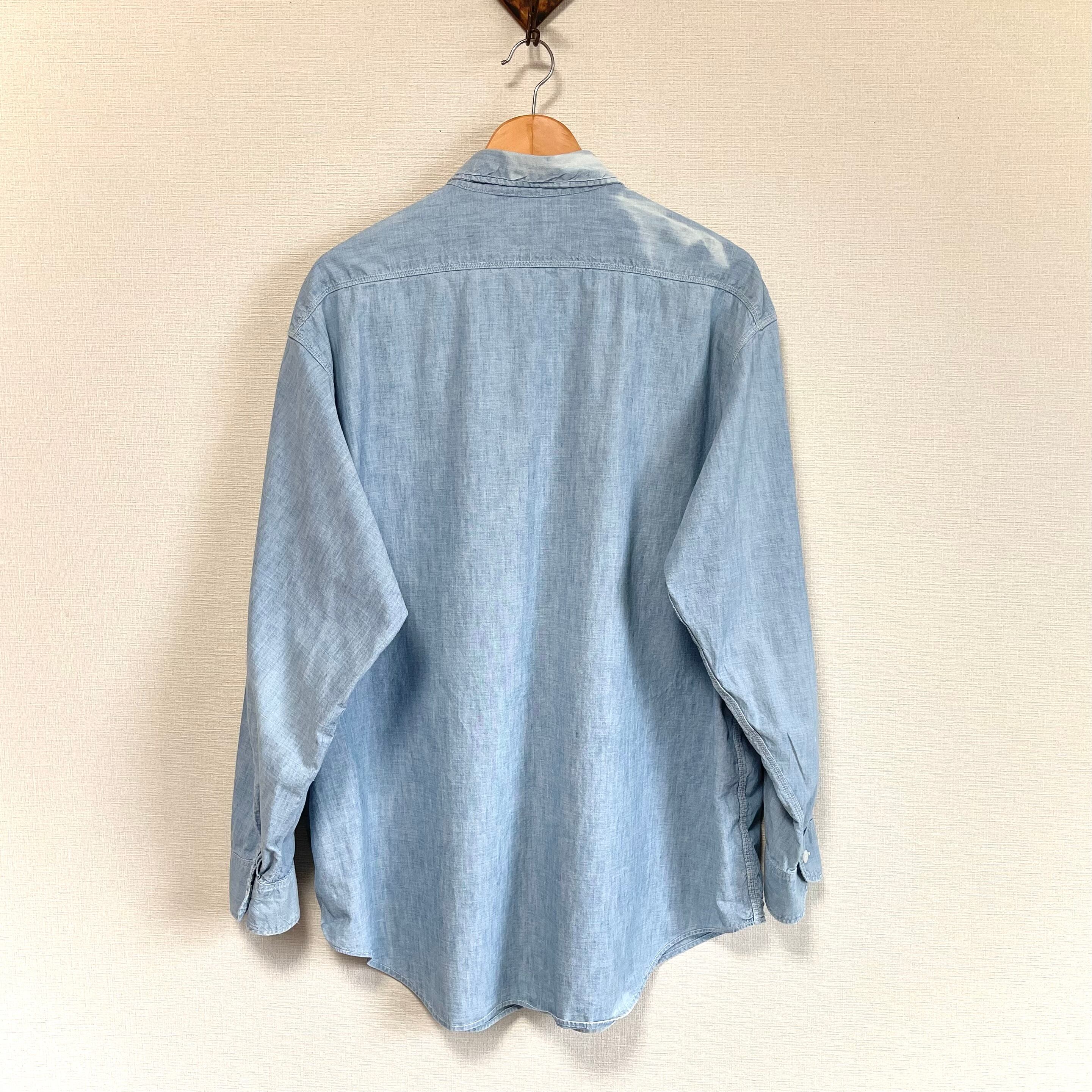 Sz:XL~ 17H位】60s BIG MAC シャンブレーシャツ 猫目 sanforized Sz:XL~ 17H位】60s BIG MAC シャンブレーシャツ 猫目 sanforized