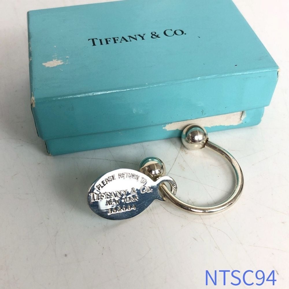 TIFFANY & Co. ティファニー オープンハートキーリング キーホルダー