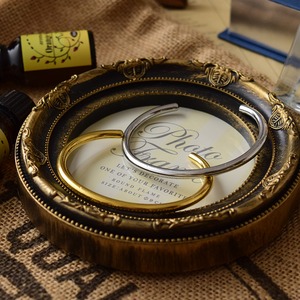 ラウンドシンプルステンレスバングルGD