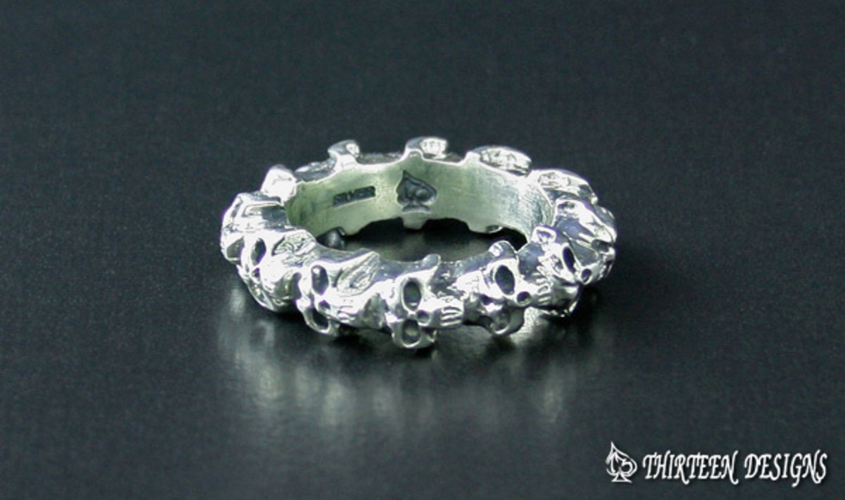 THIRTEEN DESIGNS サーティーンデザインズ KR-5 VERTICAL SKULL BEAT 