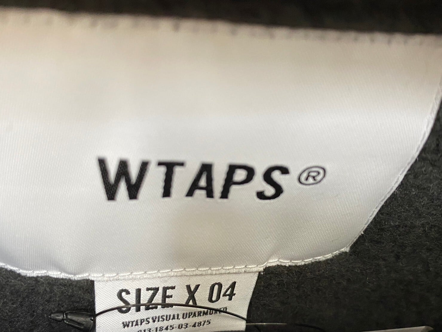 WTAPS BLANK 02 HOODED /COTTON SWEAT BLACK 04 212ATDT-CSM25 44762  