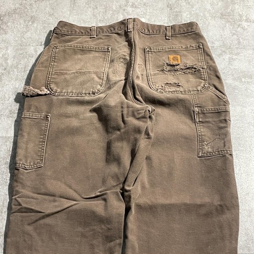 ダークブラウン ダブルニー Carhartt B136 DKB 36×32 詳細写真15